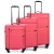 Epic Kofferset ‘Nano’  pink / zwart