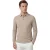 Polo lange mouw Cavallaro Napoli beige regular fit