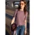 Shirt met ronde hals en pofmouwen
