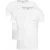 Armani Exchange Heren Logo T-shirt (Set van 2) (Wit)