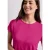 Street One Dames Shirt met korte mouwen en boothals in Pink