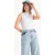 Hoge Hals Geribbelde Bodycon Top