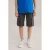 WE Fashion straight cargo short grijs
