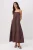 TRENDYOLMİLLA Dames Bruin Effen Maxi Mouwloos Skater Jurken