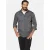 Jan Vanderstorm +FIT Collectie loose casual overhemd Plus Size grijs
