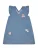 Hust & Claire Jurk ‘Karoline’  blauw denim / rosa / transparant / wit