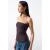 Strapless Slim-fit Bandeau Blouse