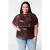 MS Mode gebloemde top rood