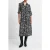 French Connection Snake Print L/s Midi Dress Neutral Multi