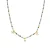 Luxenter Sterling Zilver 925 en Groen Kristal halsketting met 18k geelgouden afwerking – Lok