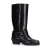 Sacha leren bikerboots zwart