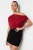 TRENDYOLMİLLA Dames Bordeaux Effen Kort Regular fit Blouses