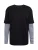 Urban Classics Oversized Double Layer Striped LS Tee Heren Shirt met lange mouwen – L