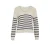 VILA gestreepte trui ecru gebreid