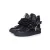Giuseppe Zanotti Zwarte Double Chain Leren Hoge Sneakers.