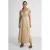 Ruby maxi satijnen jurk beige