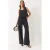 V-hals Katoenen Blouse-Broek Twee-Piece Set