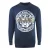 Cavalli Class marineblauw sweatshirt met groot cirkellogo