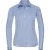 Russell Collection Shirt met lange mouwen in visgraatmotief voor dames/dames (Lichtblauw)
