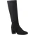 Hush Puppies Oprah Suède Lange Leren Dames Zwarte Hak Kniehoog Boots