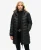 Superdry Vrouwen Gewatteerde Fuji Mid jas met Capuchon Zwart