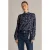 Yest blouse met print – donkerblauw