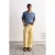 Heren Relaxed Fit Crepe Strikdetail Shirt