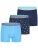 Happy Shorts Boxershorts ‘ Jersey ‘  lichtblauw / donkerblauw