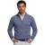 Gant trui half zip blauw gemeleerd katoen normale fit