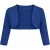 Elegante korte bolero met 3/4 mouwen in diepblauw