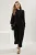 Trendyol Modest Dames Zwart Effen Maxi Lang Casual Skater Modest Jurken