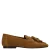 Manfield suède loafers met franjes – cognac