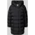 Calvin Klein Womenswear Glanzende gewatteerde lange jas met capuchon