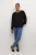 Blouse met lange mouwen Regular fit Black Deep