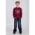 Vingino rechtvallende longsleeve met print – donkerrood