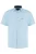 Fellows United Fellows United Korte Mouw Overhemd Cotton/Linen Mid Blue  2XL