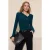 TRENDYOLMİLLA Dames Groen Effen Lang Getailleerd Blouses