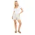 Brave Soul Dames/Dames Bodysuit met Geruit Detail (Wit)