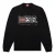 Diesel Heren Dubbel Vernietigd Logo Sweatshirt (Zwart)
