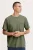 Solid gemeleerd regular fit T-shirt groen