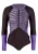 BECO the world of aquasports Badpak ‘Hexagon’  lila / zwart
