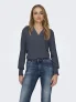 Only Onlmette V-neck Ls Smock Top Noos Wvn T-shirt Lange Mouw Ombre Blue