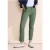 Street One Dames Casual fit broek van keperstof in Groen