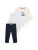 TOMMY HILFIGER Set  donkerblauw / wit / wolwit