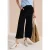3/4 Wide Legs broek in seersucker kwaliteit