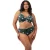 Elomi niet-voorgevormde beugel bikinitop Jungle Bay kaki/zwart/wit