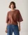 Summum Wrap Kimono Sweatshirt 3s5356-30811 Sweater 757 Toffee