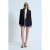Dames Lange Crêpe Blazer Jas