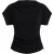 TRENDYOLMİLLA Dames Zwart Effen Kort Regular fit Blouses