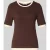 Christian Berg Woman Selection Slim fit gebreid shirt van viscosemix